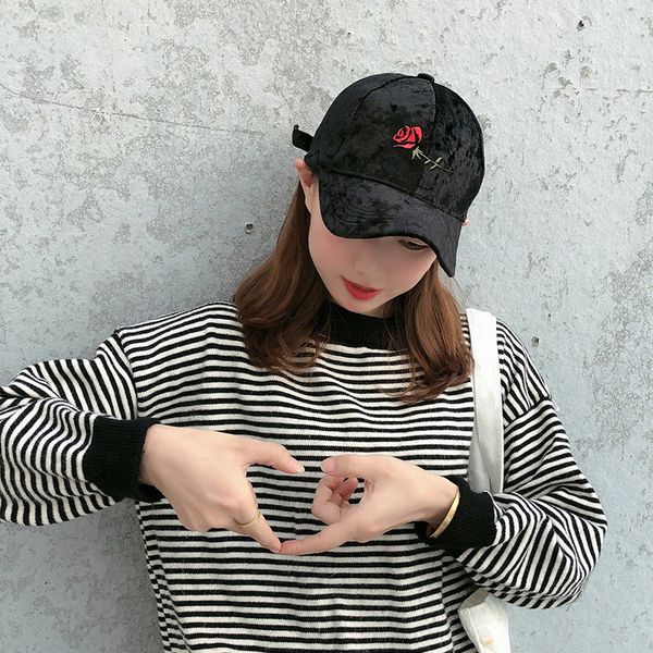 velvet woman rose embroidered baseball cap fashion casual outdoor snapback caps, Blue;gray
velvet woman rose embroidered baseball cap fashion casual outdoor snapback caps, Blue;gray