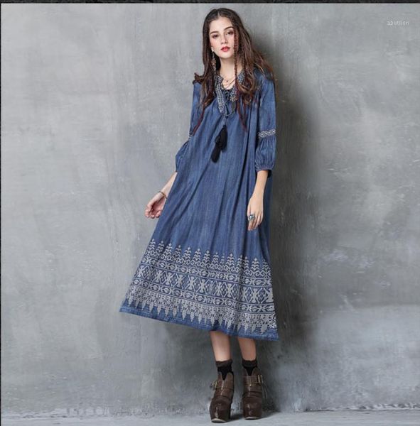 casual dresses 2021 womens loose denim dress vintage embroidered lantern sleeve bohemian dressed for female ethnic vestidos de festa j2, Black;gray
casual dresses 2021 womens loose denim dress vintage embroidered lantern sleeve bohemian dressed for female ethnic vestidos de festa j2, Black;gray