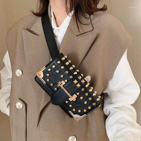 fashion waist belt bag for women punk rivet fanny pack chest bag chain phone hip waist pack1
fashion waist belt bag for women punk rivet fanny pack chest bag chain phone hip waist pack1