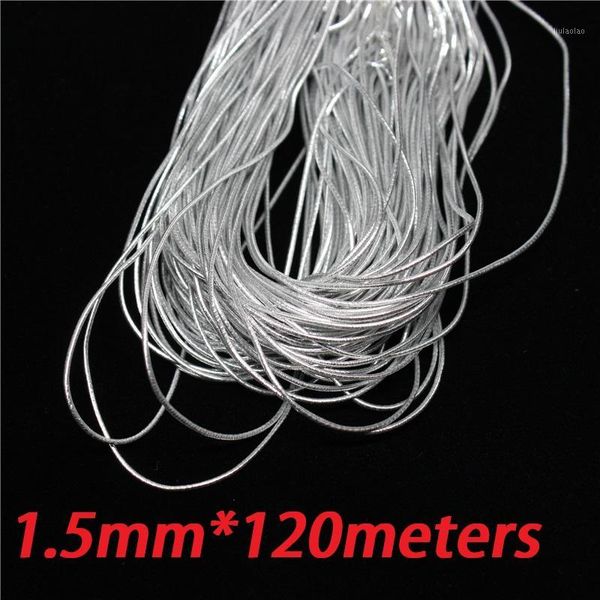 1.5mm silver elastic bungee string cord round twisted string rope 120 meters/roll cords for jewelery finding1, Black;white
1.5mm silver elastic bungee string cord round twisted string rope 120 meters/roll cords for jewelery finding1, Black;white