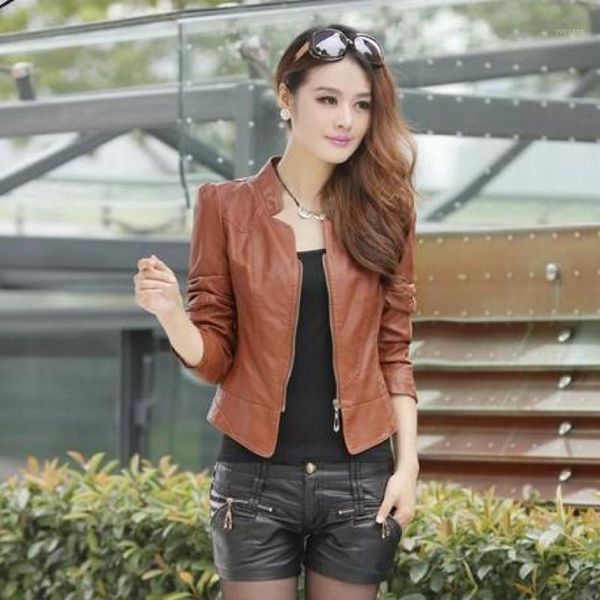 womens street motorcycle jackets for leather coat pu 2020 autumn new females fashion splicing short slim lether jackets1, Black
womens street motorcycle jackets for leather coat pu 2020 autumn new females fashion splicing short slim lether jackets1, Black