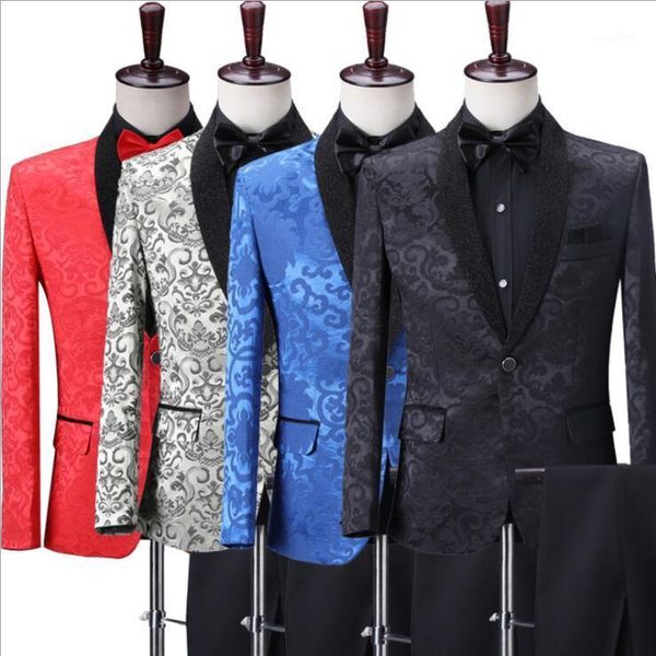 blazer men groom suit set with pants mens wedding suits printing singer star style dance stage clothing formal dress fashion1, White;black
blazer men groom suit set with pants mens wedding suits printing singer star style dance stage clothing formal dress fashion1, White;black