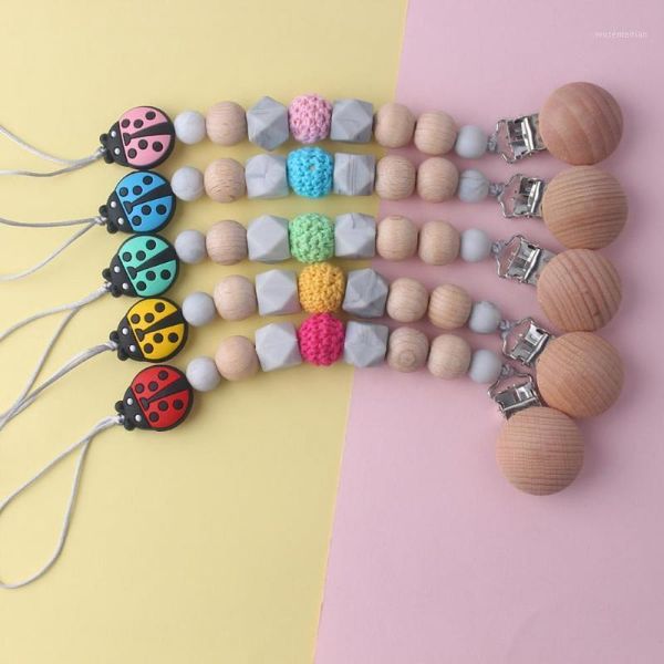 pacifiers# safe silicone pacifier clip wooden bead holder soother chains cute beads clips baby teething toy accesory1
pacifiers# safe silicone pacifier clip wooden bead holder soother chains cute beads clips baby teething toy accesory1