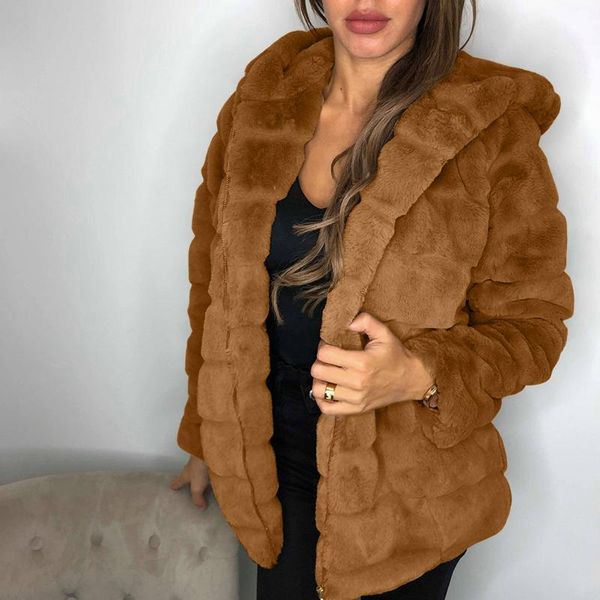 women's fur & faux umeko 2021 fashion autumn and winter coats women warm long sleeve hooded outwear ladies velvet elegant overcoats fem, Black
women's fur & faux umeko 2021 fashion autumn and winter coats women warm long sleeve hooded outwear ladies velvet elegant overcoats fem, Black