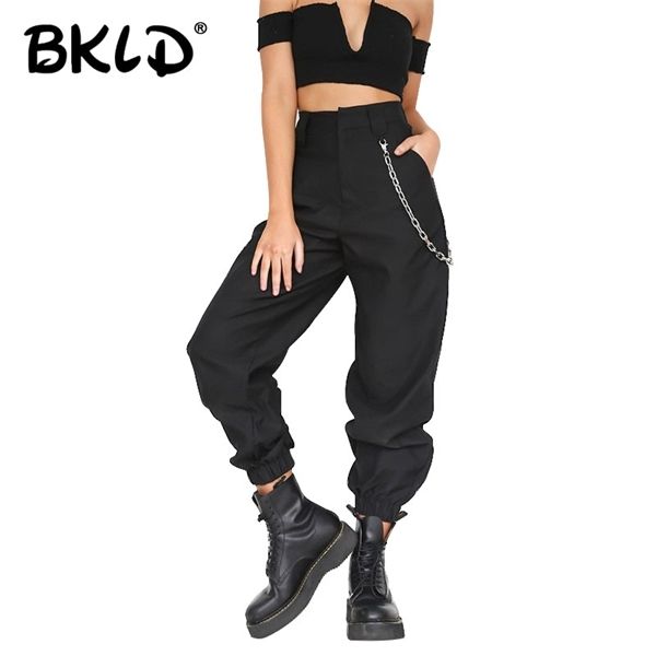 bkld summer 2019 female high waist harem pants women fashion slim solid color long pants hip hop pant streetwear with chains 1020, Black;white 
bkld summer 2019 female high waist harem pants women fashion slim solid color long pants hip hop pant streetwear with chains 1020, Black;white
