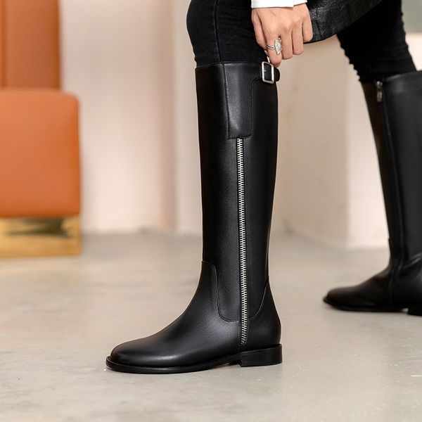 sklfgxzy the knee boots female boots genuine leather black women's autumn winter women's shoes size 34-40
sklfgxzy the knee boots female boots genuine leather black women's autumn winter women's shoes size 34-40