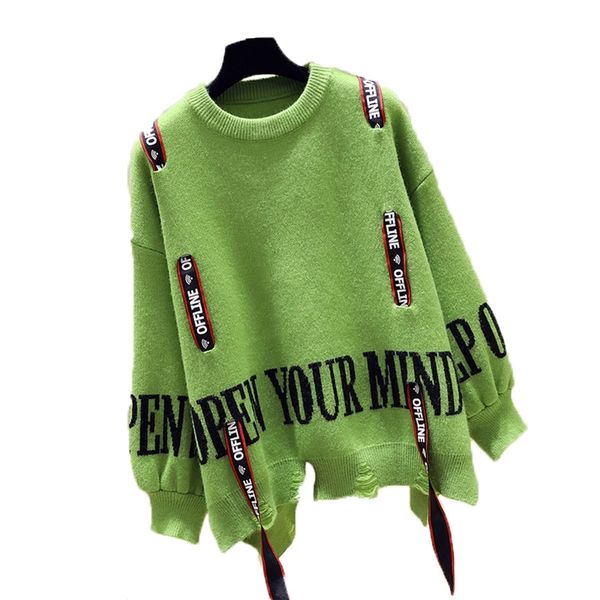 qing mo knitted women sweater spring winter fashion women letter printed sweater irregular pullover zqy1607 201130, White;black
qing mo knitted women sweater spring winter fashion women letter printed sweater irregular pullover zqy1607 201130, White;black