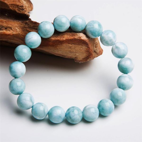 genuine blue natural larimar bracelets for women female 10mm stretch crystal round bead natural stone bracelet, Black
genuine blue natural larimar bracelets for women female 10mm stretch crystal round bead natural stone bracelet, Black