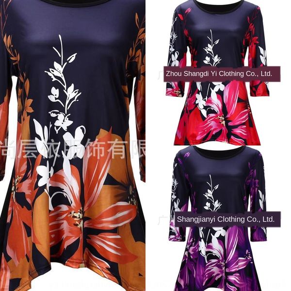 2020 women's coat t-shirt fashion half sleeve t-shirt floral printed women's casual 7 colors 8 yards iv8bn, Black;gray
2020 women's coat t-shirt fashion half sleeve t-shirt floral printed women's casual 7 colors 8 yards iv8bn, Black;gray