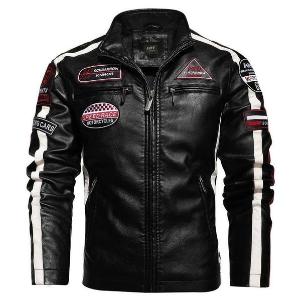 Men's motorcycle embroidered leather pilot jacket, casual, fashion, Pu velvet, autumn and winter, new in 2020, Black
Men's motorcycle embroidered leather pilot jacket, casual, fashion, Pu velvet, autumn and winter, new in 2020, Black