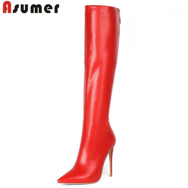 boots asumer large size 34-45 fashion knee high pointed toe zip autumn winter super thin heels ladies prom1, Black
boots asumer large size 34-45 fashion knee high pointed toe zip autumn winter super thin heels ladies prom1, Black