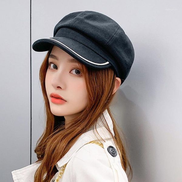 pure color octagonal hat spring and summer england retro painter hat newsboy fashion beret1, Blue;gray
pure color octagonal hat spring and summer england retro painter hat newsboy fashion beret1, Blue;gray