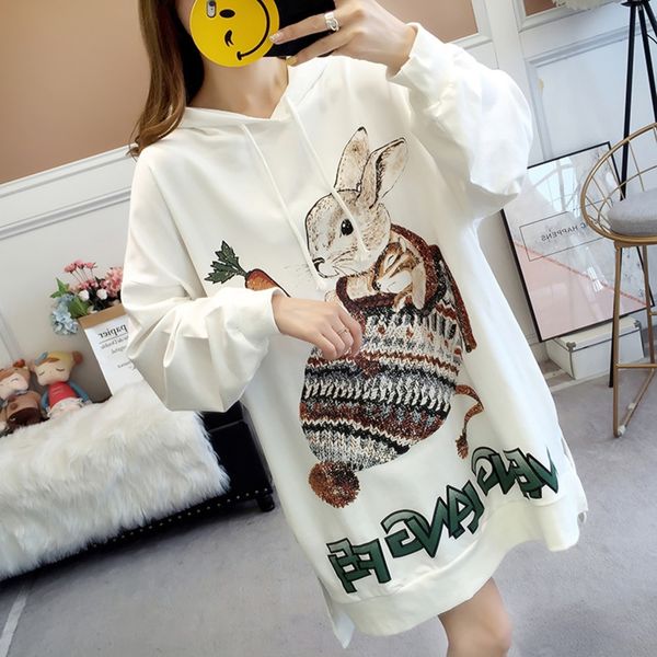 autumn new loose oversized cartoon print coat, hoodie collar for women's fashion versatile thin long sleeve sweater o6dku, Black
autumn new loose oversized cartoon print coat, hoodie collar for women's fashion versatile thin long sleeve sweater o6dku, Black