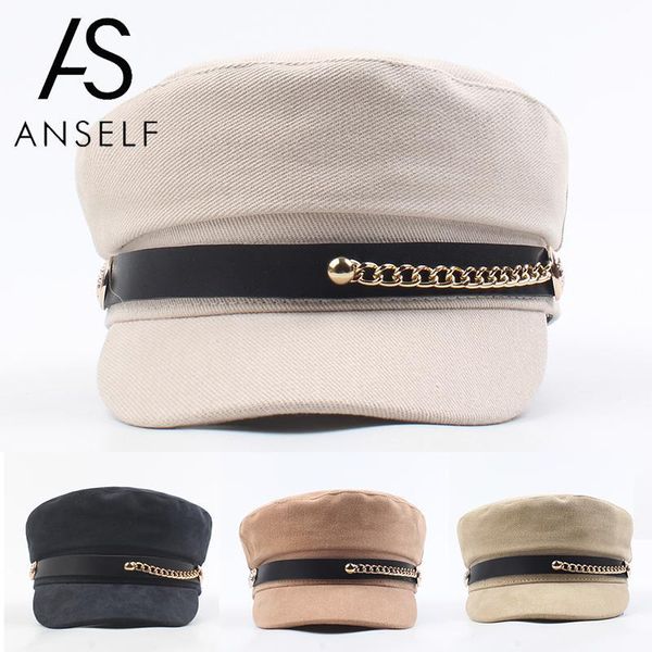 berets 2021 fashion hats painter cap women beret hat short brim chain decoration flat crown solid color cool army female, Blue;gray
berets 2021 fashion hats painter cap women beret hat short brim chain decoration flat crown solid color cool army female, Blue;gray