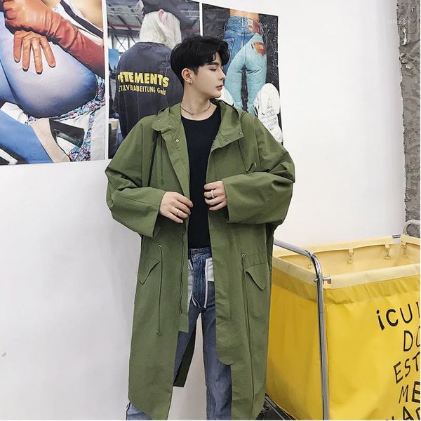 2019 winter new british tide brand men's designer korean version of the trend of handsome long hooded jacket1, Tan;black
2019 winter new british tide brand men's designer korean version of the trend of handsome long hooded jacket1, Tan;black