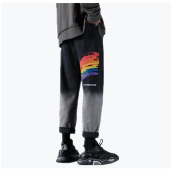 1282 rainbow jeans men's korean style trend loose straight wild wide-legged fashion pants1, Blue
1282 rainbow jeans men's korean style trend loose straight wild wide-legged fashion pants1, Blue