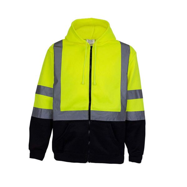 hi-viz workwear men's ansi high visibility sweatshirt fleece hoodies, Black
hi-viz workwear men's ansi high visibility sweatshirt fleece hoodies, Black