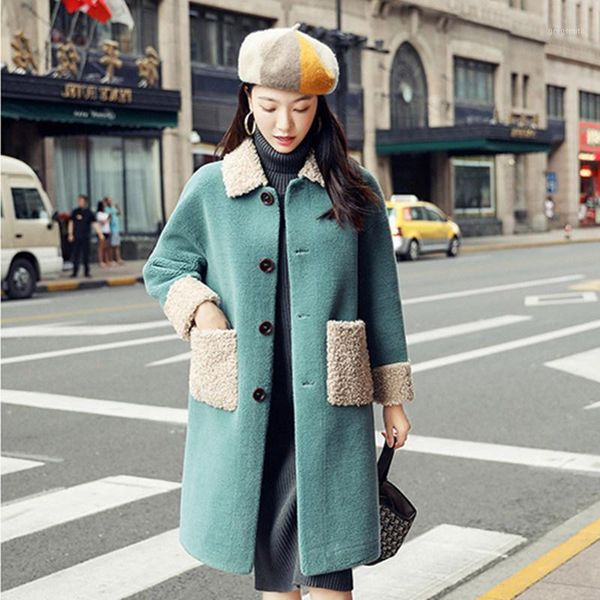 winter coat women 2020 new single breasted faux lamb fur jacket warm thick fashion loose long coat women jacket teddy1, Black
winter coat women 2020 new single breasted faux lamb fur jacket warm thick fashion loose long coat women jacket teddy1, Black