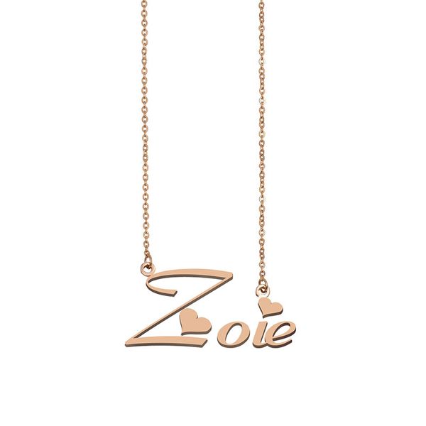 Zoie Name Necklace Custom Nameplate Pendant for Women Girls Birthday Gift Kids Best Friends Jewelry 18k Gold Plated Stainless Steel, Silver
Zoie Name Necklace Custom Nameplate Pendant for Women Girls Birthday Gift Kids Best Friends Jewelry 18k Gold Plated Stainless Steel, Silver