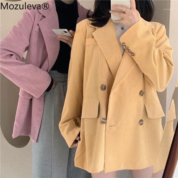 mozuleva 2019 chic corduroy women blazer loose double-breasted suit jacket women suit coat female outwear blaser femininas1, White;black
mozuleva 2019 chic corduroy women blazer loose double-breasted suit jacket women suit coat female outwear blaser femininas1, White;black