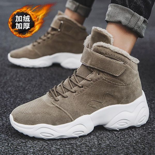 winter men's boots fashion thick bottom non-slip warm winter shoes for men fur warm ankle snow boots footwear male sneakers, Black
winter men's boots fashion thick bottom non-slip warm winter shoes for men fur warm ankle snow boots footwear male sneakers, Black