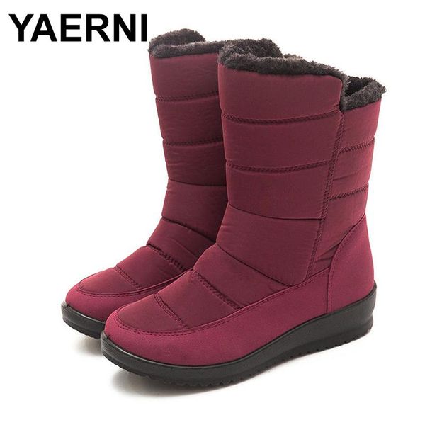 yaerni 2020 women mid-calf boots low heel snow boots shoes women winter zipper waterproof plush warm wedges botas mujer, Black
yaerni 2020 women mid-calf boots low heel snow boots shoes women winter zipper waterproof plush warm wedges botas mujer, Black