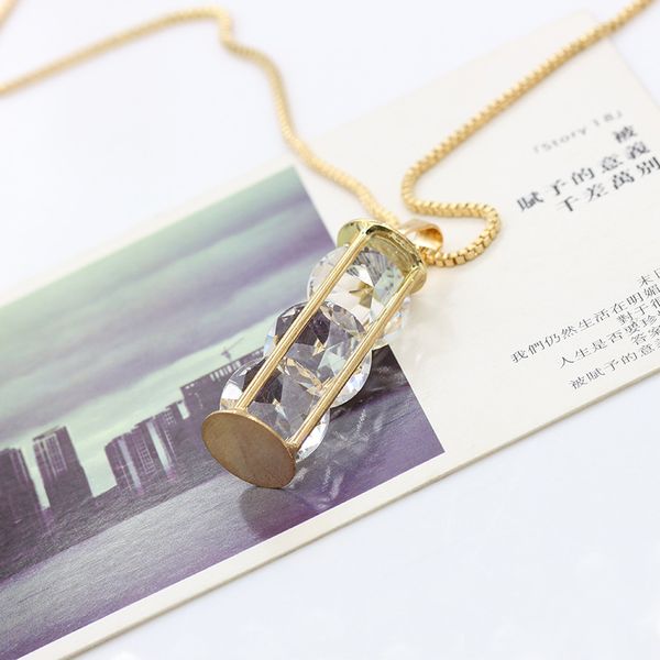 long necklaces simple design women sweater chain zircon necklace, Silver
long necklaces simple design women sweater chain zircon necklace, Silver