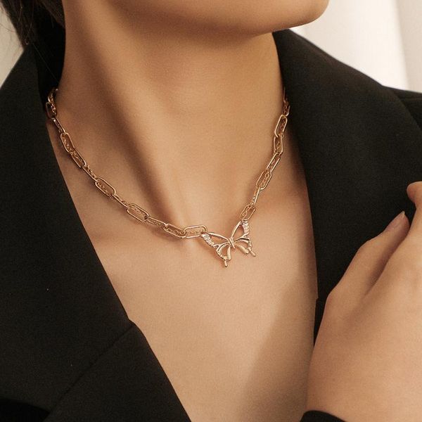 chokers double-layer clavicle chains temperament hollow butterfly short necklace exquisite romantic punk choker jewelry women, Golden;silver
chokers double-layer clavicle chains temperament hollow butterfly short necklace exquisite romantic punk choker jewelry women, Golden;silver