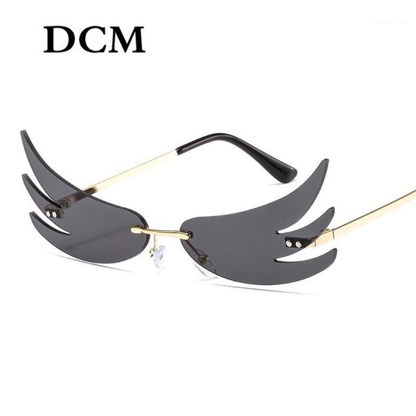 dcm trending sunglasses women alloy rimless party sun glasses gold blue lens uv400 masculino1, White;black
dcm trending sunglasses women alloy rimless party sun glasses gold blue lens uv400 masculino1, White;black