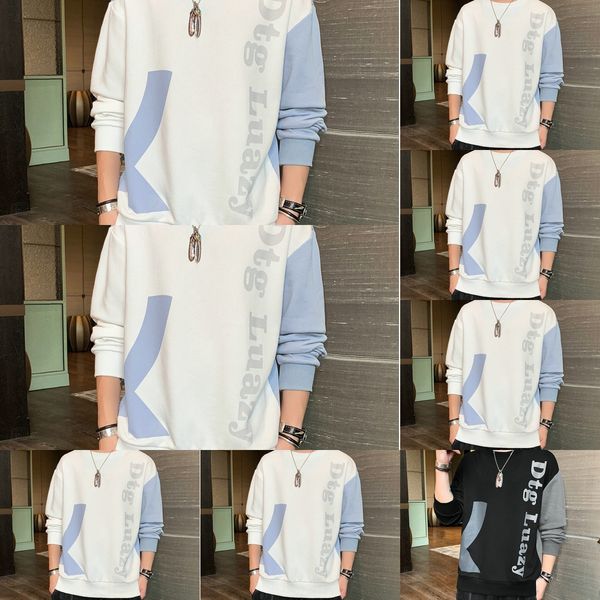 2020 new autumn fashion brand round neck men's loose sweater t-shirt sweater trend long sleeve t-shirt bottom coat man j5hn6, Black
2020 new autumn fashion brand round neck men's loose sweater t-shirt sweater trend long sleeve t-shirt bottom coat man j5hn6, Black