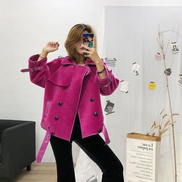 real fur korean sheep shearing winter coat women 100% wool jacket for womens clothing 2020 manteau femme yy2591, Black
real fur korean sheep shearing winter coat women 100% wool jacket for womens clothing 2020 manteau femme yy2591, Black