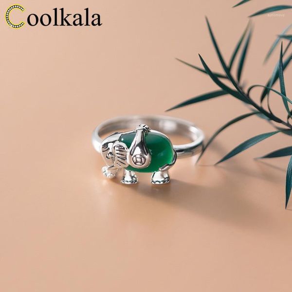 coolkala female thai silver elephant ring personalized synthetic jade bracelet1, Golden;silver
coolkala female thai silver elephant ring personalized synthetic jade bracelet1, Golden;silver