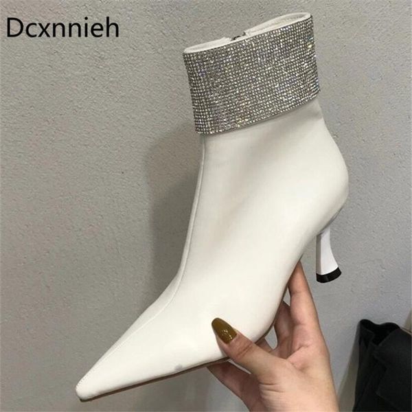 boots autumn 2021 rhinestone clear high heels ankle women leather pointy toe black crystal shoes party woman mujer
boots autumn 2021 rhinestone clear high heels ankle women leather pointy toe black crystal shoes party woman mujer