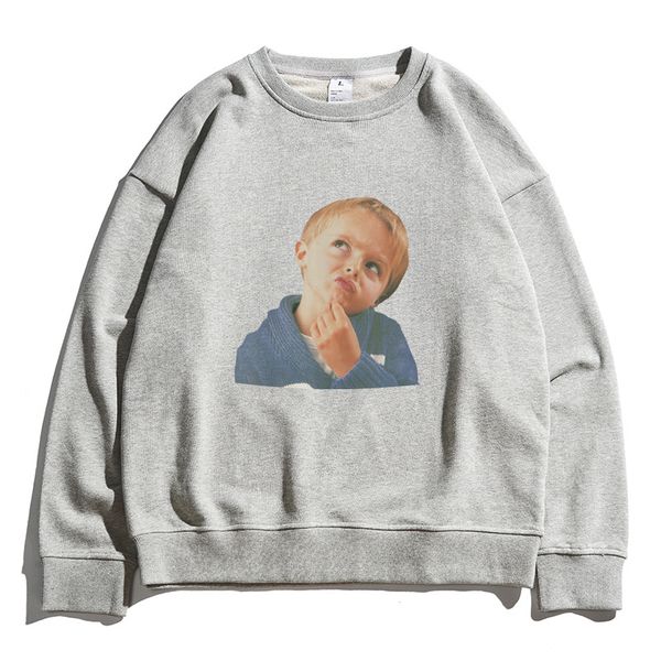 men's sweater korean street cute kids print cotton sweatshirt loose casual hip-hop pullover new, Black
men's sweater korean street cute kids print cotton sweatshirt loose casual hip-hop pullover new, Black