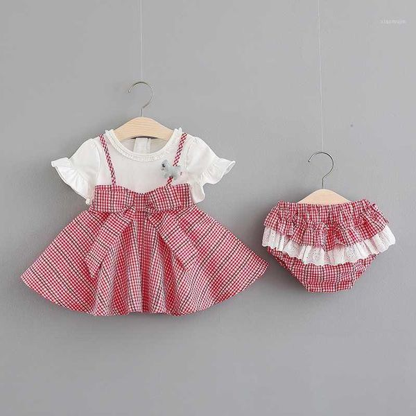 clothing sets summer baby girls short sleeve flared stitching fake two piece suspenders bow shirt with lace shorts two-piece suit1, White
clothing sets summer baby girls short sleeve flared stitching fake two piece suspenders bow shirt with lace shorts two-piece suit1, White