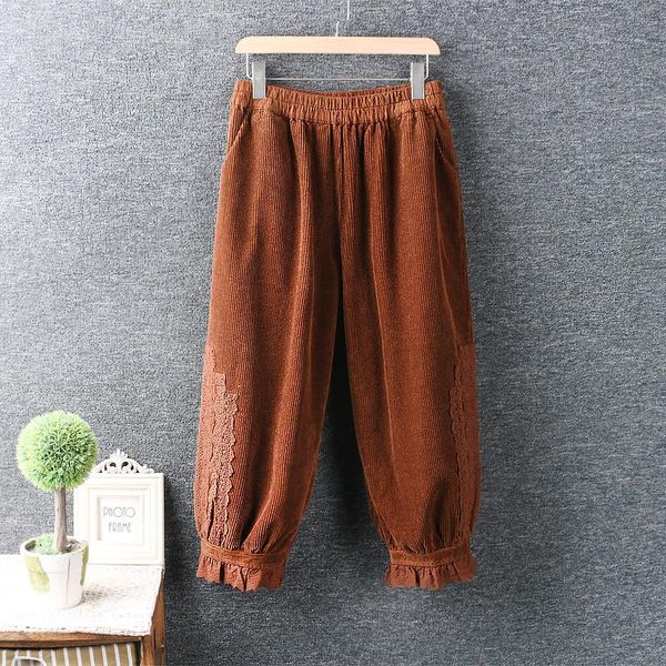 women's pants & capris corduroy trousers autumn and winter style art small fresh cotton loose bloomers hook lace wide-leg, Black;white
women's pants & capris corduroy trousers autumn and winter style art small fresh cotton loose bloomers hook lace wide-leg, Black;white