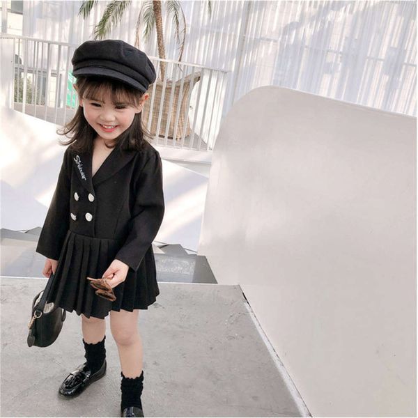 and autumn 2020 wear spring new girls' suit double breasted pleated drs fashion children's skirt uhxm, Red;yellow
and autumn 2020 wear spring new girls' suit double breasted pleated drs fashion children's skirt uhxm, Red;yellow