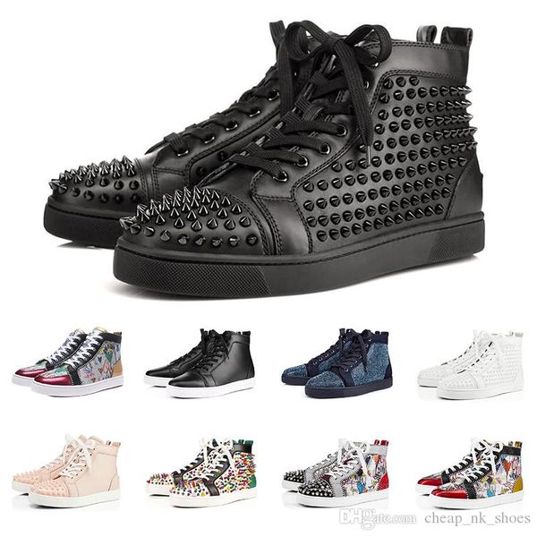 new fashion luxury sneakers designer shoes red bottoms for men women high cut spikes party lovers genuine leather outdoor rivet sneaker
new fashion luxury sneakers designer shoes red bottoms for men women high cut spikes party lovers genuine leather outdoor rivet sneaker