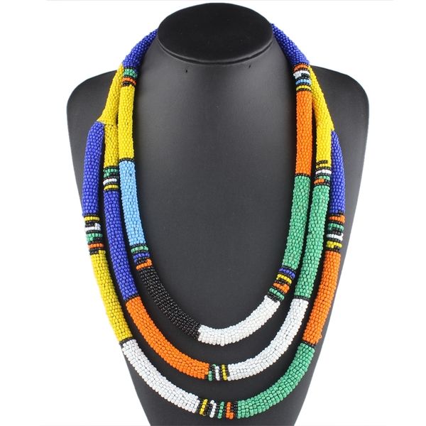 claire jin bohemian women long necklace multiple layers small beads boho jewelry fashion ethnic multi layer handmade colorful y200730, Silver
claire jin bohemian women long necklace multiple layers small beads boho jewelry fashion ethnic multi layer handmade colorful y200730, Silver