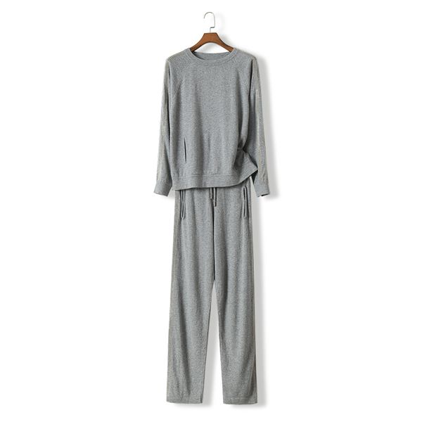 jumper sale wool 2020 new cashmere suit velvet sweater knitted pants heavy industry staple mink two sets of women casual o-neck h1211, White;black
jumper sale wool 2020 new cashmere suit velvet sweater knitted pants heavy industry staple mink two sets of women casual o-neck h1211, White;black