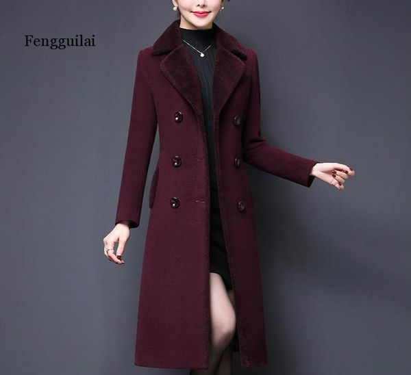 m-5xl autumn wide cashmere blends woolens outerwear female coat autumn winter coats solid coatx1020, Black
m-5xl autumn wide cashmere blends woolens outerwear female coat autumn winter coats solid coatx1020, Black