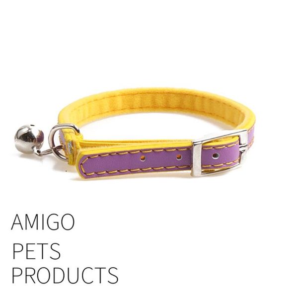 dog collars & leashes color plush pet collar, made of leather, buckle design, fine workmanship, cat supplies, bell
dog collars & leashes color plush pet collar, made of leather, buckle design, fine workmanship, cat supplies, bell