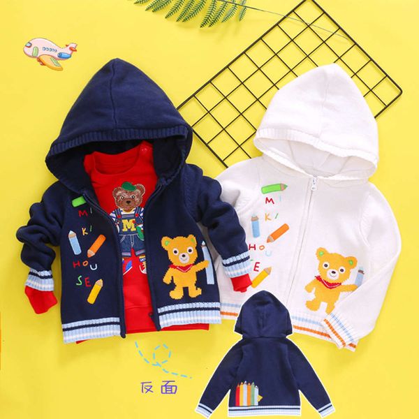 boys miki children's 2020 new and girls cartoon pencil bear hooded sweater coat cardigan top, Blue
boys miki children's 2020 new and girls cartoon pencil bear hooded sweater coat cardigan top, Blue