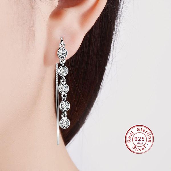 luxury 925 sterling silver geometric long tassel circle zircon crystal drop earrings for women sterling silver jewelry
luxury 925 sterling silver geometric long tassel circle zircon crystal drop earrings for women sterling silver jewelry
