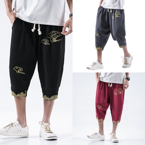 o4tkv summer embroidered trousersshorts and youth cotton linen shorts men's harem pants embroidered trousers youth leisure urban capris, Blue
o4tkv summer embroidered trousersshorts and youth cotton linen shorts men's harem pants embroidered trousers youth leisure urban capris, Blue