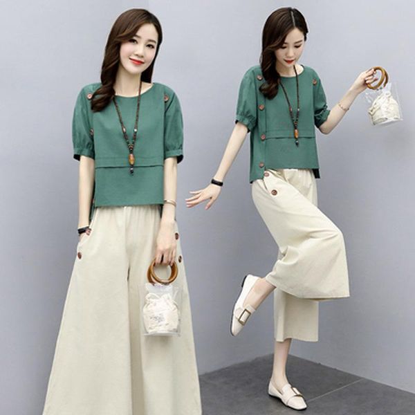 wide leg pants suit women's 2020 summer casual 2 two piece pants set elegant and trousers vintage ladies pantsuits plus size, White
wide leg pants suit women's 2020 summer casual 2 two piece pants set elegant and trousers vintage ladies pantsuits plus size, White