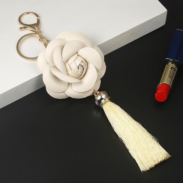 new arrival camellia leather flower with tassel key chain golden fashion key ring women bag pendant car keychain eh883 h bbypfv, Slivery;golden
new arrival camellia leather flower with tassel key chain golden fashion key ring women bag pendant car keychain eh883 h bbypfv, Slivery;golden
