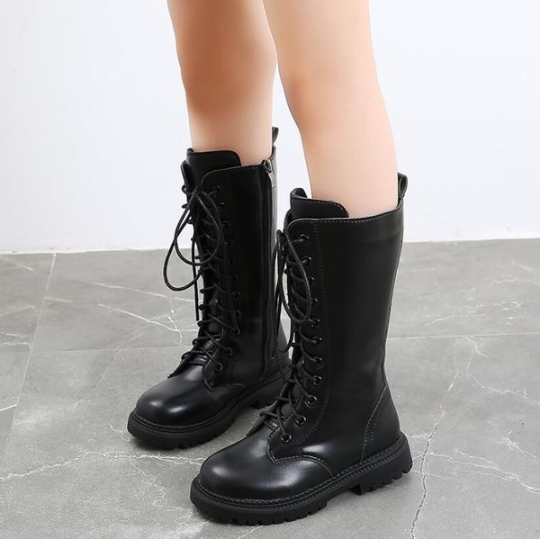 children's winter for black martin kids plush warm snow zipper girls leather shoes platform zip boots, Black;red
children's winter for black martin kids plush warm snow zipper girls leather shoes platform zip boots, Black;red