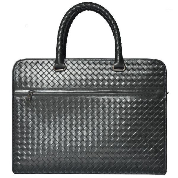 briefcases men's briefcase genuine leather computer lapbags men handbag office business travel bag woven man for documents1
briefcases men's briefcase genuine leather computer lapbags men handbag office business travel bag woven man for documents1