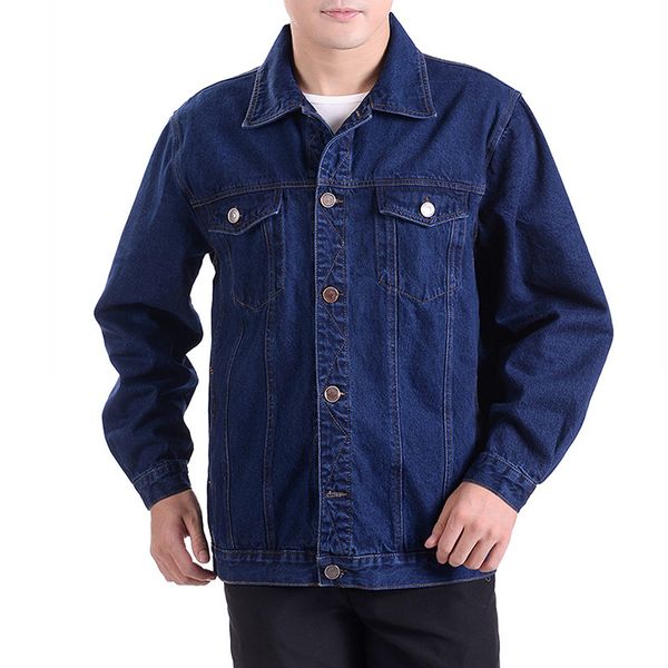 2020 men's jean 4xl clothing denim jacket from a locomotive middle-aged lapel o9ry, Black;brown
2020 men's jean 4xl clothing denim jacket from a locomotive middle-aged lapel o9ry, Black;brown